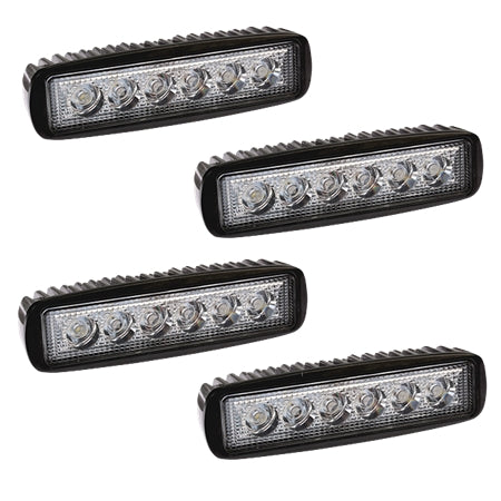 Arbetsljus 18 watt 4-Pack 9-32V