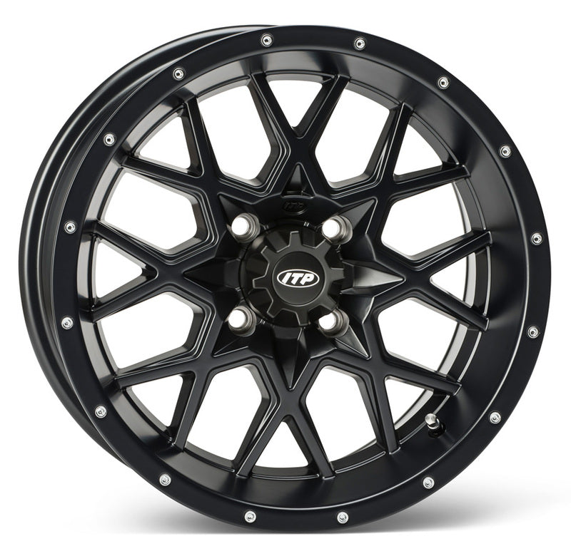 14X7 4/110 5+2 ITP HURRICANE SVART